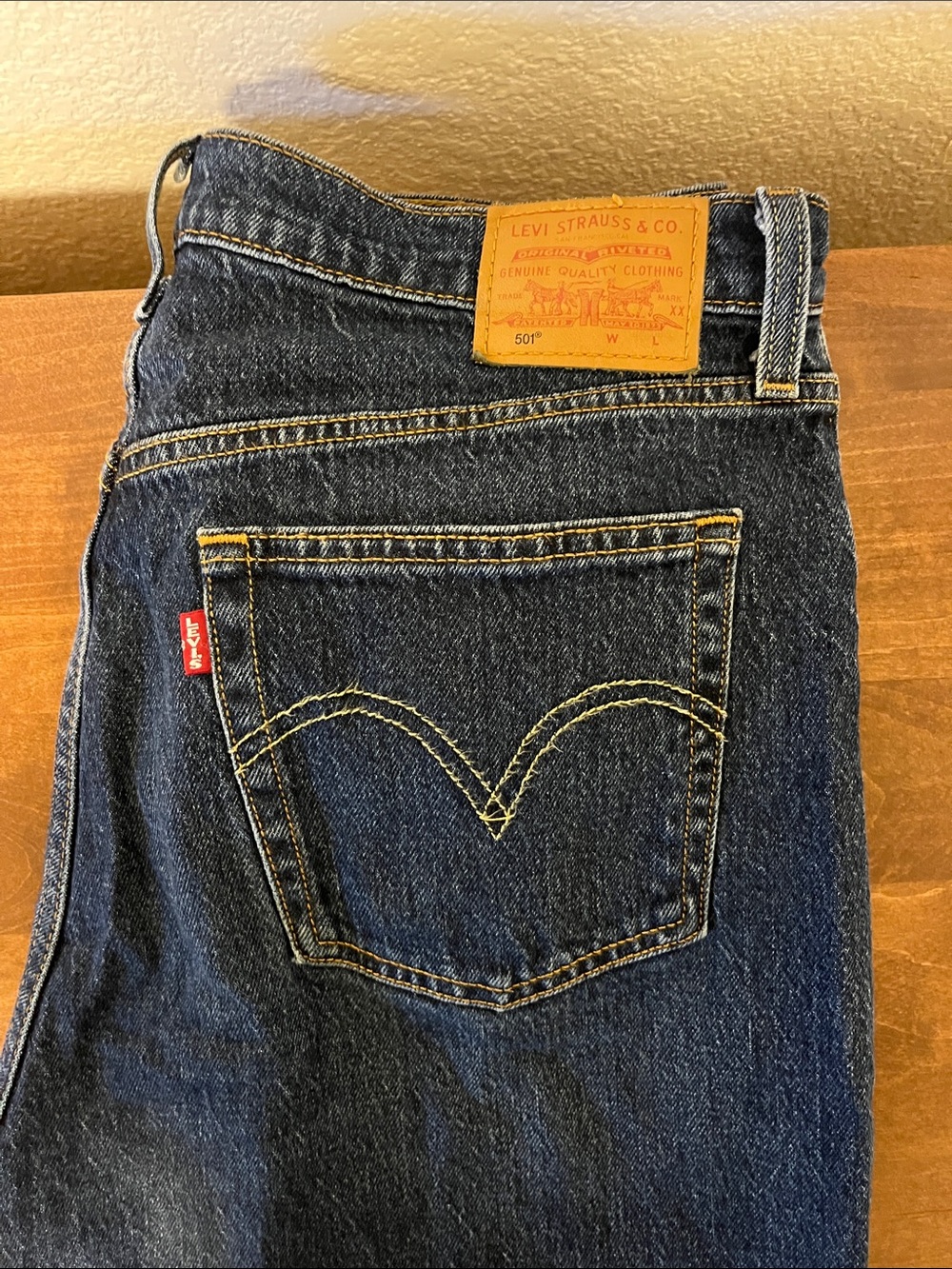 Levi's Women’s Dark Indigo Straight Jeans